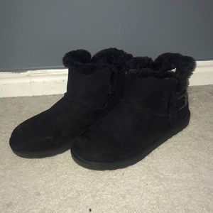 Black winter booties